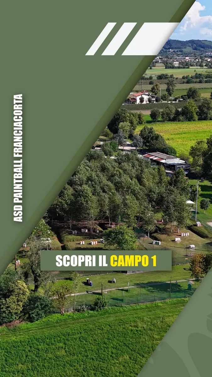 Il campo 1 visto dall'alto, per gruppi numerosi